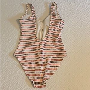 aerie pique one piece swimsuit